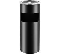 Vidaxl Aschenbecher Trash Hotel 30 l Stahlschwarz
