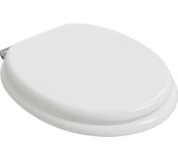vidaXL Assise de toilette à fermeture douce, lot de 2, blanche, 44 x 38 cm, panneau MDF
