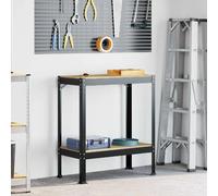 vidaXL Atelier Noir 81 x 41 x 91 cm Bois d'ingénierie et métal