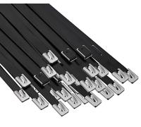 vidaXL, attaches-câbles, 250 pièces, 7,9 x 500 mm, noirs