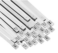 vidaXL, attaches de câble, 250 pièces, 7,9 x 500 mm, argent