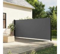 vidaXL Marquise latérale extensible Anthracite 180x500 cm