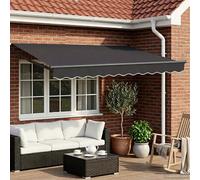 vidaXL Auvent Anthracite 3,5 x 2 m Polyester et métal