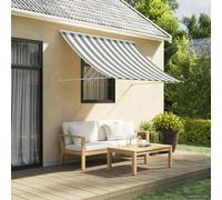 vidaXL Auvent Anthracite et blanc 200 x 150 cm