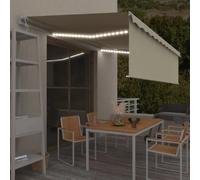 vidaXL Auvent automatique 5x3 m - Crème