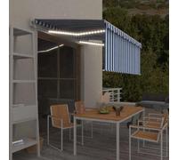 vidaXL Store banne électrique avec LED et capteur 3,5 x 2,5 m