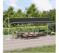 vidaXL Store autoportant anthracite 6 x 3 m en polyester
