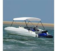 vidaXL Auvent bimini 2 arceaux Résistant aux UV et à l'eau Blanc 150x120x110 cm