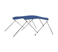 vidaXL Auvent Bimini à 3 arceaux Bleu 183 x 160 x 137 cm
