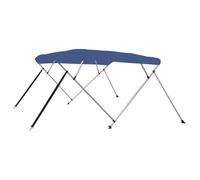 vidaXL Auvent Bimini 4 arceaux Bleu 243x196x137 cm Résistant aux UV