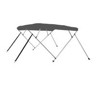 vidaXL Auvent Bimini à 4 arceaux - Anthracite - 243x180x137 cm - Résistant aux UV
