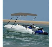 Vidaxl Auvent Bimini À 4 Arceaux Gris 239x184x131 Cm