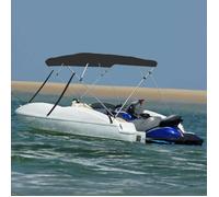 Vidaxl Auvent Bimini À 4 Arceaux Noir 239x184x131 Cm