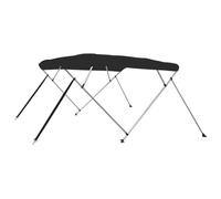vidaXL Auvent Bimini à 4 arceaux Noir 243x210x137 cm