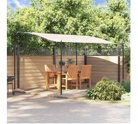 vidaXL Auvent crème 4x3 m 180 g/m² tissu et acier 362394
