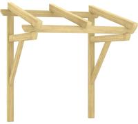 vidaXL Auvent de porte 100x100x80 cm Bois de pin massif imprégné 318569