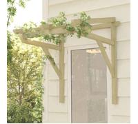 vidaXL Auvent de porte 100x100x80 cm Bois de pin massif imprégné 318569