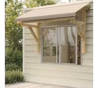 vidaXL Auvent de porte 150x100x100 cm - Bois de pin solide