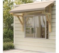 vidaXL Auvent de porte 200x100x100 cm pin massif