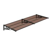 vidaXL Auvent de porte Noir 239x90 cm Polycarbonate