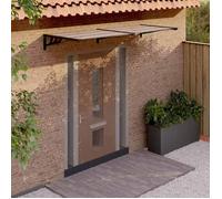 vidaXL Auvent de porte 239 x 90 cm Polycarbonate Noir
