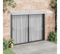 VidaXL Auvent de Porte Gris Transparente 350 x 75 cm