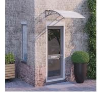 vidaXL Auvent de Porte, Marquise Solaire avec Support, Abri Protection contre Pluie, Banne Entrée Porte Patio, 100x75 cm 153589