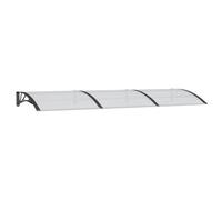 vidaXL Auvent de porte Noir 300x100 cm Polycarbonate