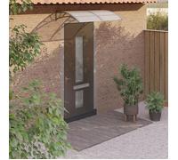 vidaXL Auvent de porte Gris 150x75 cm Polycarbonate