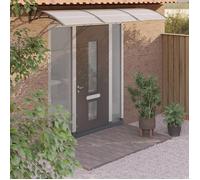 vidaXL Auvent de porte 300x100 cm Polycarbonate Noir