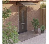 vidaXL Auvent de porte 150 x 100 cm Polycarbonate Noir