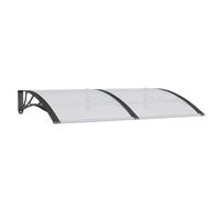 vidaXL Auvent de porte 150 x 100 cm Polycarbonate Noir