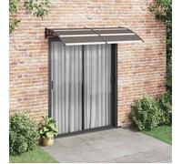 vidaXL Auvent de porte 200x100 cm PC Noir