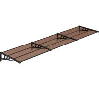 vidaXL Auvent de porte noir 358,5x90 cm Polycarbonate