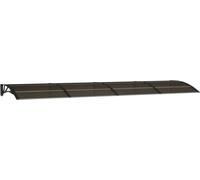 vidaXL Auvent de porte noir 400x100 cm polycarbonate