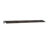 vidaXL Auvent de porte 400 x 75 cm Noir Polycarbonate