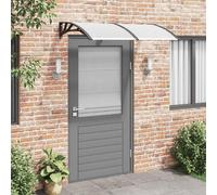 vidaXL Auvent de porte noir et transparent 150x75 cm Polycarbonate