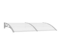 vidaXL Auvent de porte Gris 200x100 cm PC