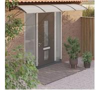 vidaXL Auvent de porte Polycarbonate 400x100 cm Noir