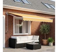 Auvente électrique rétractable vidaXL, couleur sable, 3,5 x 2,5 m