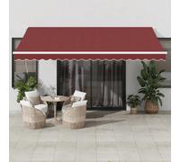 vidaXL Store automatique rouge bourgogne 450x350 cm