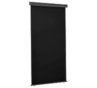 vidaXL Auvent latéral de balcon 125x250 cm - Noir