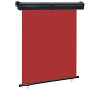 vidaXL Auvent Latéral de Balcon Pare-Soleil Pare-Brise de Balcon Patio Terrasse Extérieur Résistant aux UV et à l'eau 145x250 cm Rouge