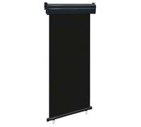 vidaXL Store latéral de balcon 105x250 cm noir