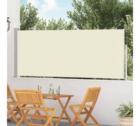 vidaXL Marquise latérale extensible 120×500 cm Crème
