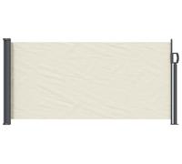 vidaXL Auvent latéral extensible 100 % polyester, fer et acier
