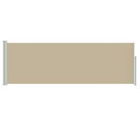 vidaXL Auvent latéral extensible beige 500 x 100 cm en polyester