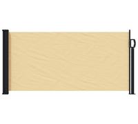 vidaXL Auvent latéral extensible, couleur sable, 500 x 100 cm, polyester