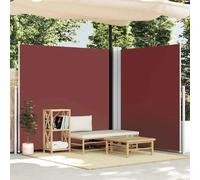 vidaXL Marquise latérale extensible brun 220x600 cm