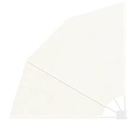 vidaXL Auvent latéral pliable – Crème 140×140 cm – Polyester étanche et résistant aux salissures